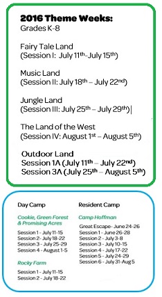 camp dates